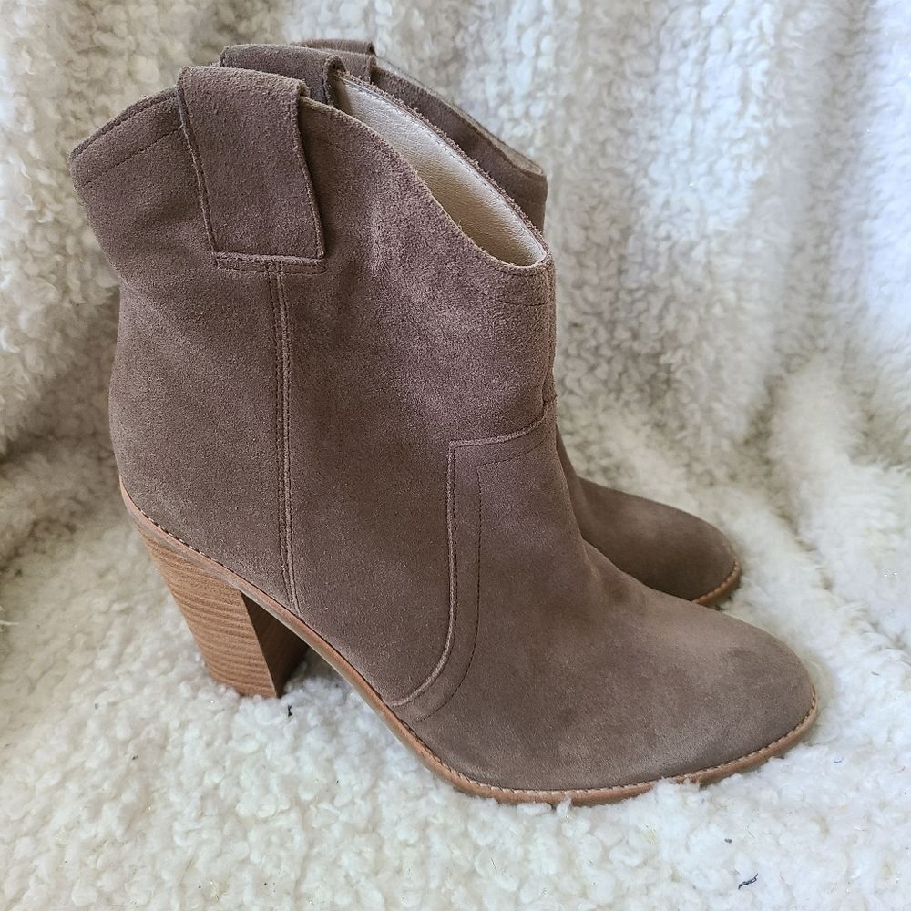 Kenneth Cole Sparta Suede Leather Short Boots sz 9